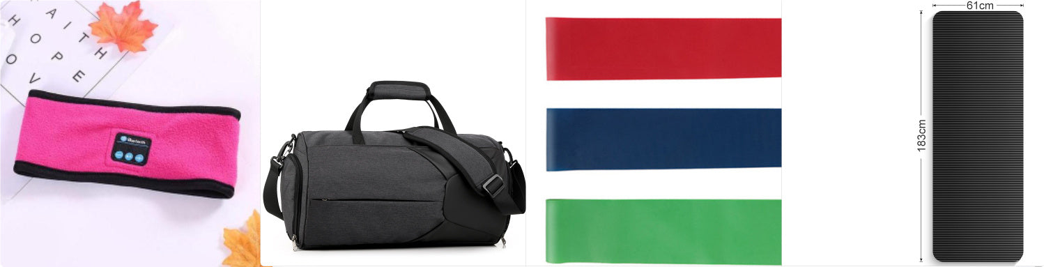 Image of Wireless Bluetooth-compatible Headband Outdoor Fitness Yoga Headband