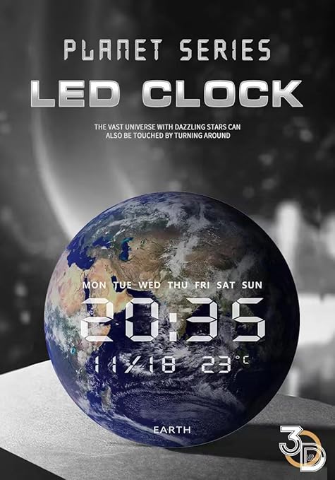 Image of Jiugong - LED Planet Electronic Clock ©